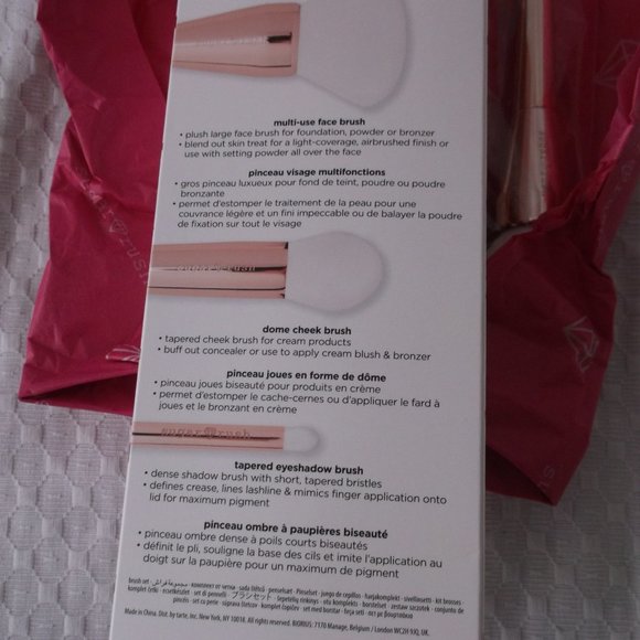 New in Box - Tarte Sugar Rush Star Dusters Makeup Brush Set - Picture 7 of 12